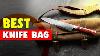 LOT SIX TOM JOHNSON Padded Zipper Bag German Dagger Knife Storage Cases JRB&M Knife Storage Case